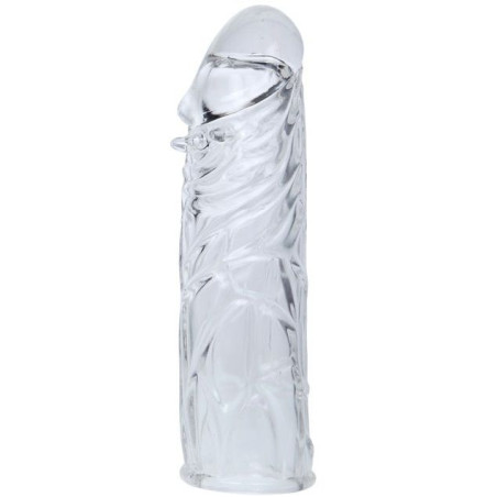 BAILE FUNDA LILA PARA EL PENE EN SILICONA ADAPTABLE 13 CM