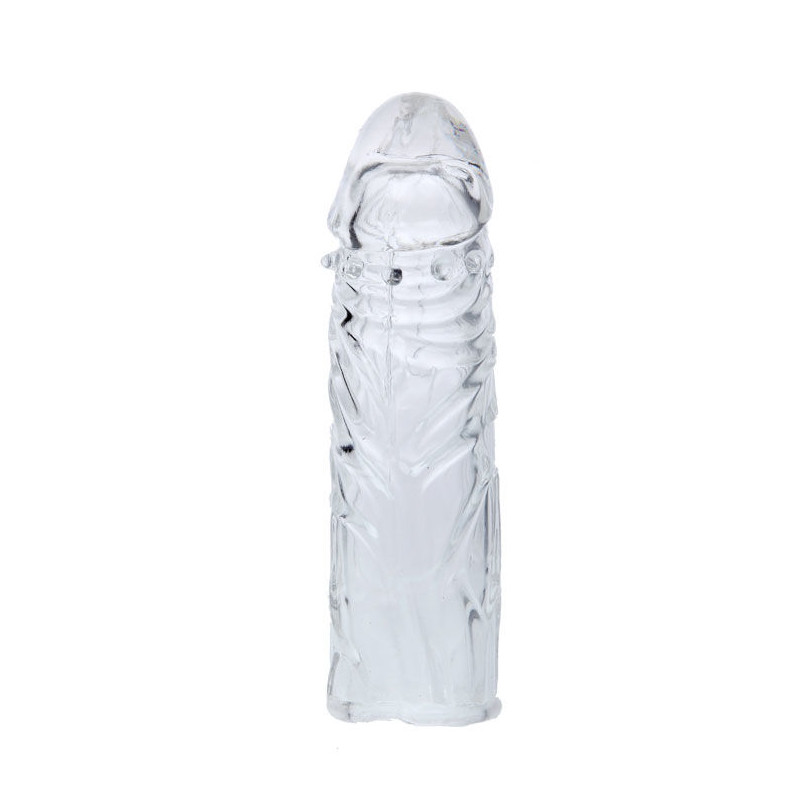 BAILE FUNDA ROSA PENE SILICONA ESTIMULANTE 13 CM