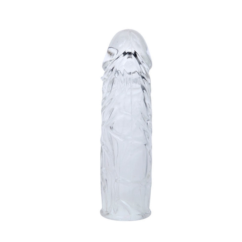 BAILE FUNDA TRANSPARENTE PARA EL PENE EN SILICONA 13 CM