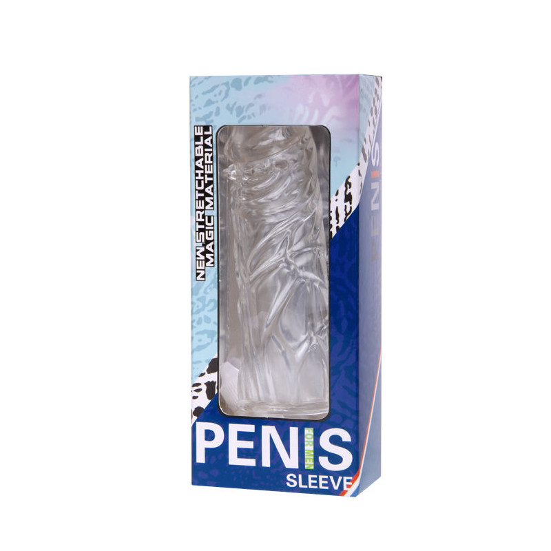BAILE FUNDA TRANSPARENTE PARA EL PENE EN SILICONA 13 CM