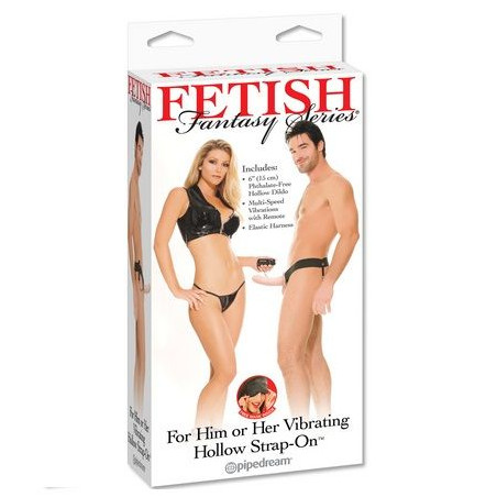 FETISH FANTASY SERIES ARNES HUECO VIBRADOR PARA EL Y ELLA NATURAL 14CM
