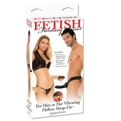 FETISH FANTASY SERIES ARNES HUECO VIBRADOR PARA EL Y ELLA NEGRO 14CM 2