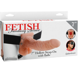 FETISH FANTASY SERIES 7 HOLLOW STRAP ON WITH BALLS 178CM NATURAL 2