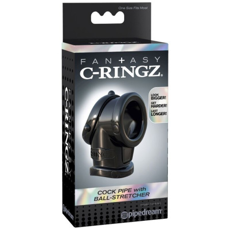 FANTASY C RINGZ COCK PIPE WITH BALL STRECH
