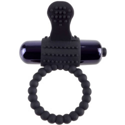 FANTASY C RINGZ ANILLO VIBRADOR DE SILICONA NEGRO 2
