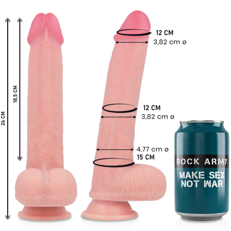 ROCKARMY KINGCOBRA DILDO REALISTICO LIQUID SILICONE 24 CM O 477 CM