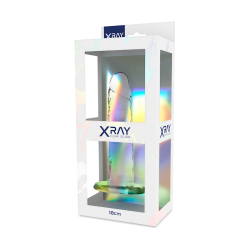 X RAY CLEAR DILDO TRANSPARENTE 18 CM O 4 CM 2