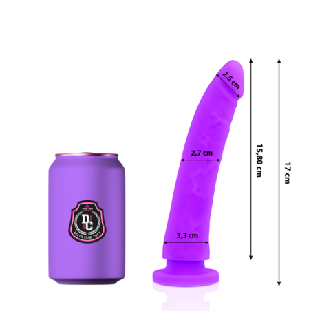 DELTA CLUB DILDO REALISTA LILA SILICONA MEDICA 17 CM O 3 CM