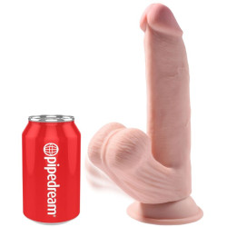 KING COCK PLUS 3D DILDO SWINGING BALLS 245 CM NATURAL 2