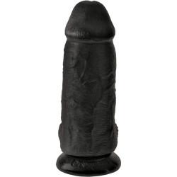 KING COCK PENE REALISTICO CHUBBY 23 CM NEGRO 2