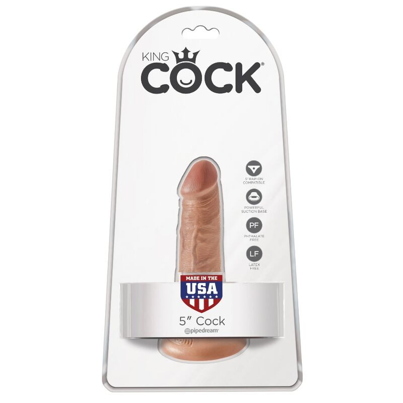 KING COCK PENE REALISTICO 12 CM CARAMELO