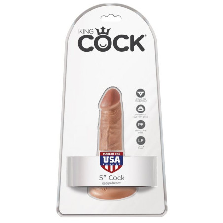 KING COCK PENE REALISTICO 12 CM CARAMELO