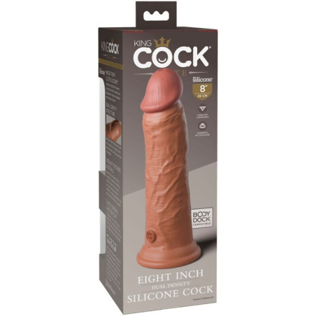 KING COCK ELITE DILDO REALISTICO SILICONA 203 CM CARAMELO