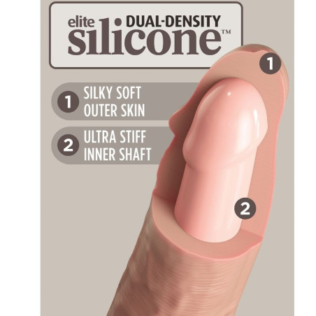 KING COCK ELITE DILDO REALISTICO SILICONA 23 CM
