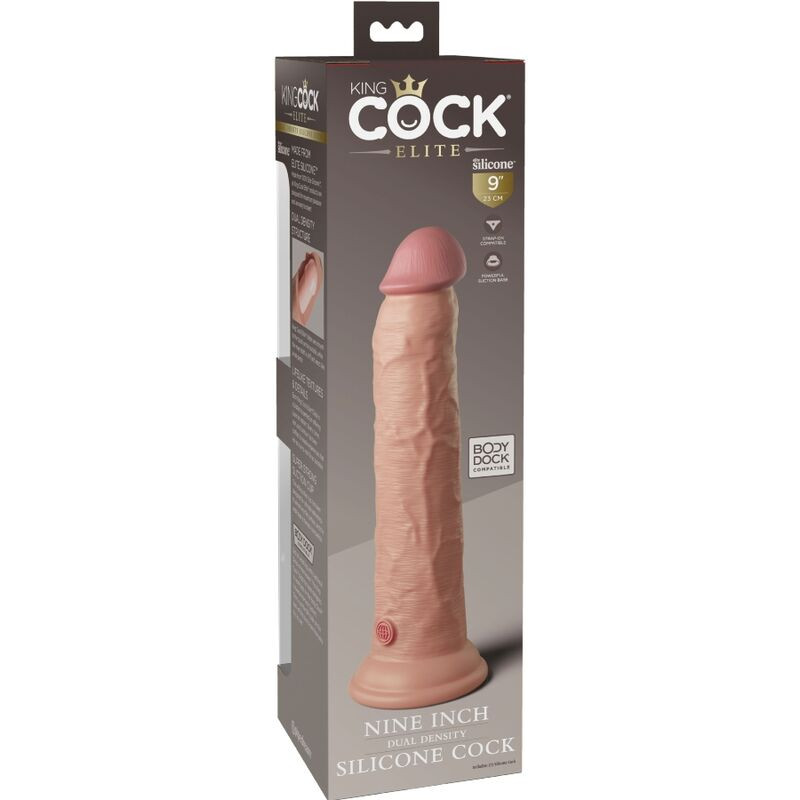 KING COCK ELITE DILDO REALISTICO SILICONA 23 CM