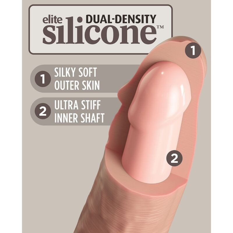 KING COCK ELITE DILDO REALISTICO SILICONA 28 CM