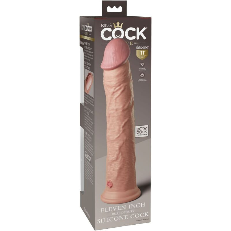 KING COCK ELITE DILDO REALISTICO SILICONA 28 CM