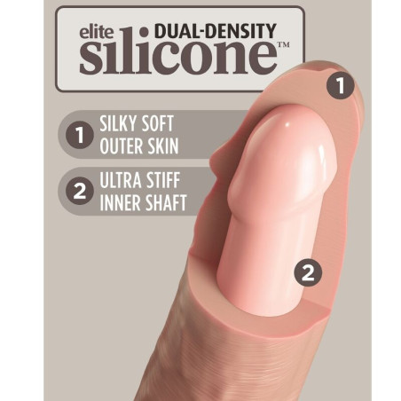KING COCK ELITE DILDO REALISTICO VIBRADOR SILICONA 152 CM