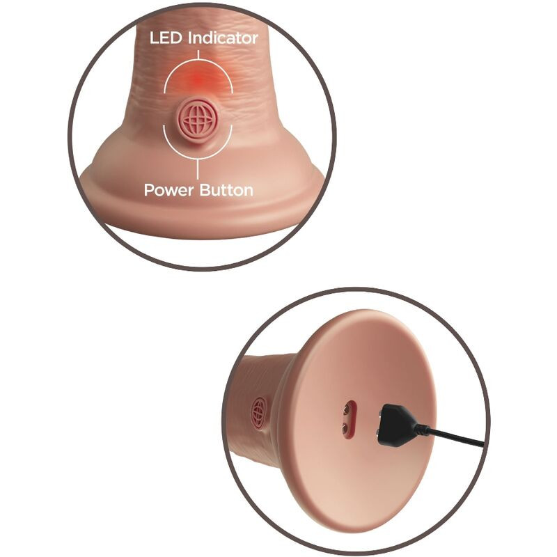 KING COCK ELITE DILDO REALISTICO VIBRADOR SILICONA 152 CM