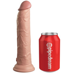 KING COCK ELITE DILDO REALISTICO VIBRADOR SILICONA CONTROL REMOTO 23 CM