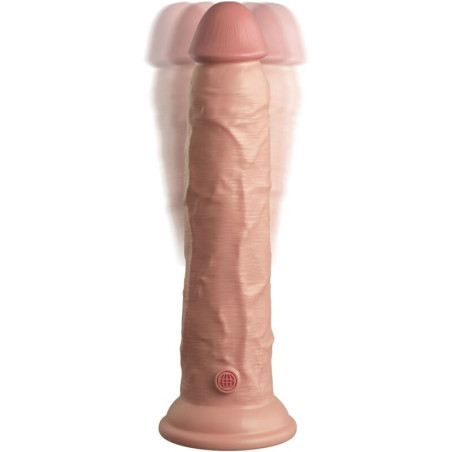 KING COCK ELITE DILDO REALISTICO VIBRADOR SILICONA CONTROL REMOTO 23 CM