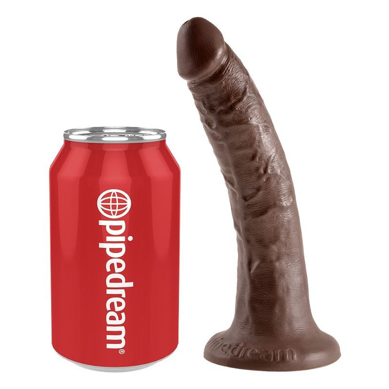 KING COCK 7 PENE COLOR CHOCOLATE 178 CM