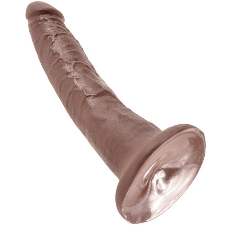 KING COCK 7 PENE COLOR CHOCOLATE 178 CM