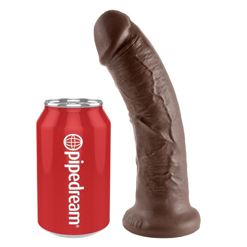 KING COCK 8 PENE MARRON 203 CM
