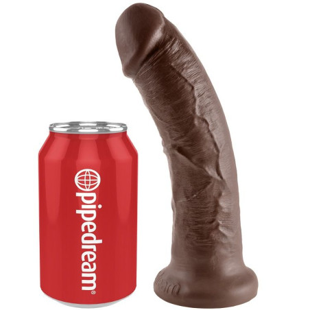 KING COCK 8 PENE MARRON 203 CM