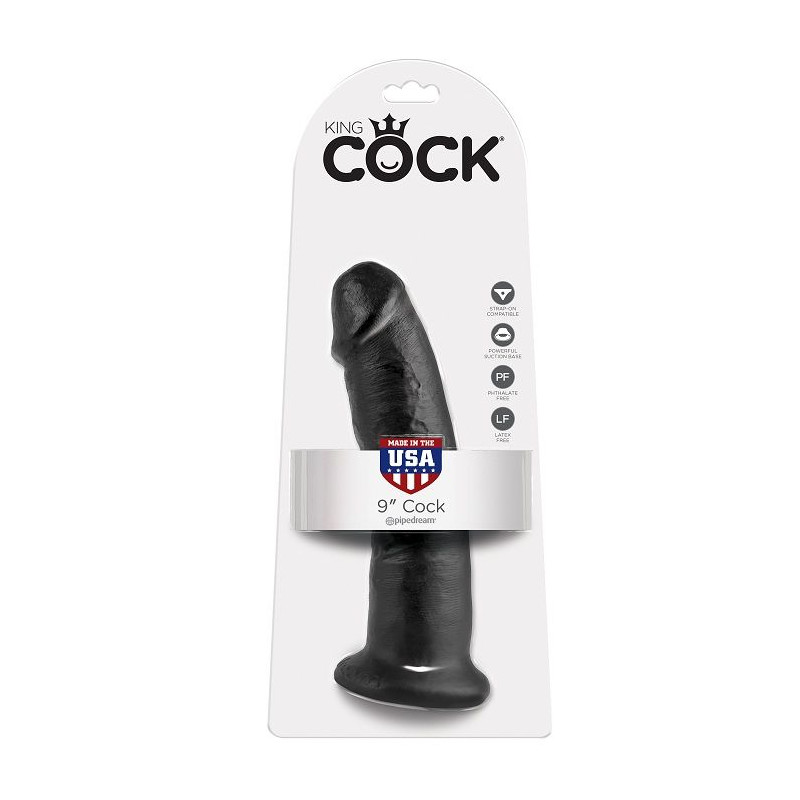 KING COCK 9 PENE NEGRO 229 CM