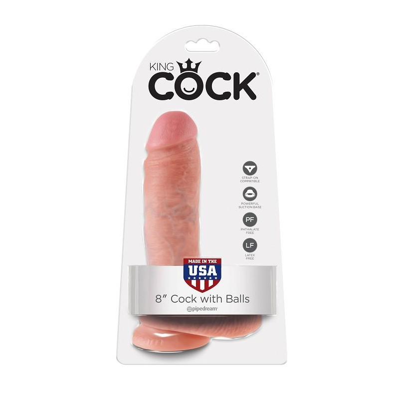 KING COCK 8 PENE REALISTICO NATURAL 203 CM