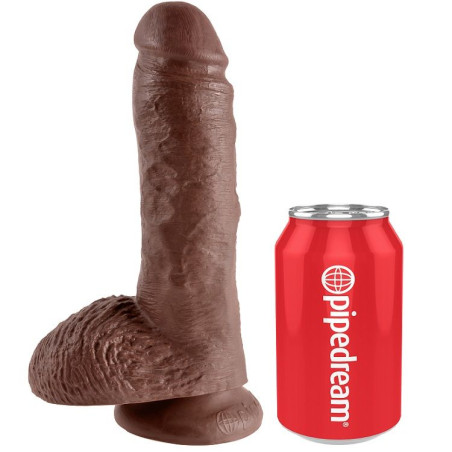 KING COCK 8 PENE REALISTICO MARRON 203 CM