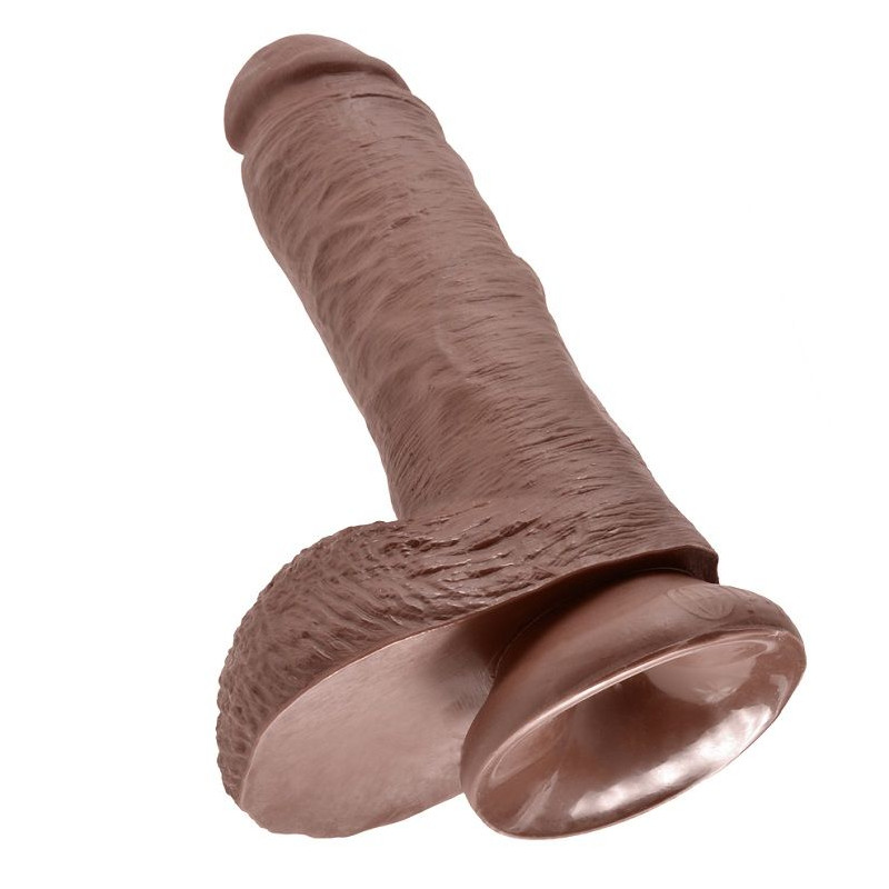 KING COCK 8 PENE REALISTICO MARRON 203 CM