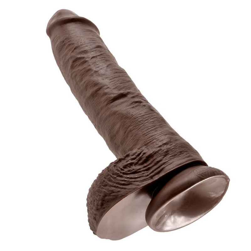 KING COCK 10 PENE REALISTICO MARRON 265 CM