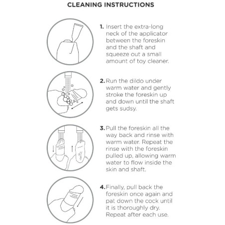 KING COCK DILDO REALISTICO UNCUT NATURAL 15 CM