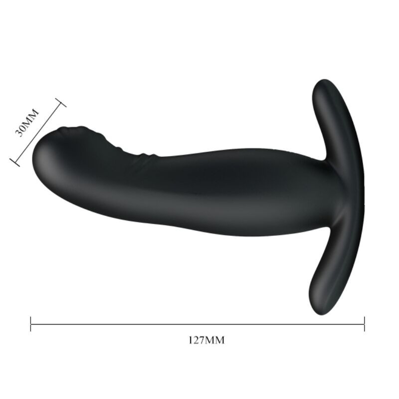 MR PLAY MASAJEADOR DE PROSTATA NEGRO RECARGABLE
