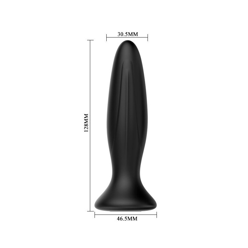 MR PLAY PLUG ANAL VIBRADOR NEGRO RECARGABLE