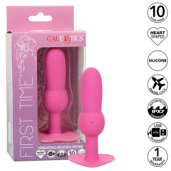 CALEXOTICS FIRST TIME PLUG ANAL CON CUENCAS 10 VIBRACIONES ROSA