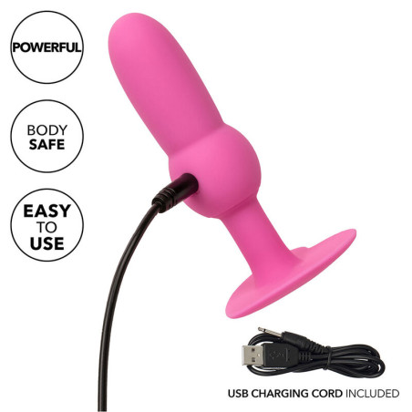 CALEXOTICS FIRST TIME PLUG ANAL CON CUENCAS 10 VIBRACIONES ROSA