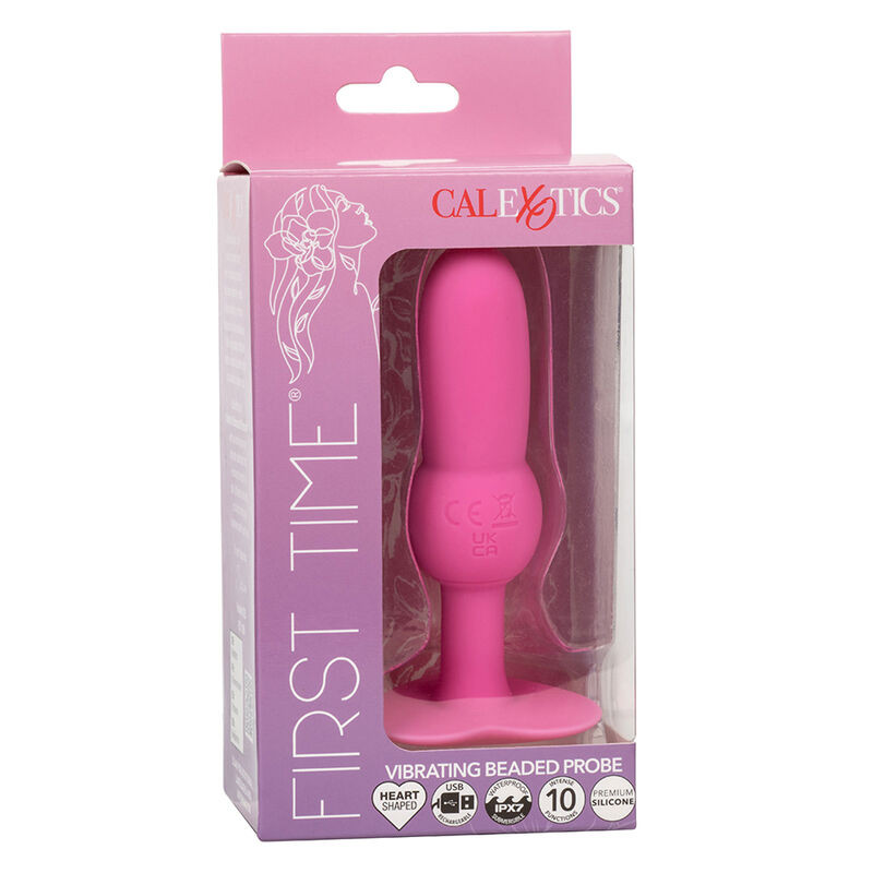 CALEXOTICS FIRST TIME PLUG ANAL CON CUENCAS 10 VIBRACIONES ROSA