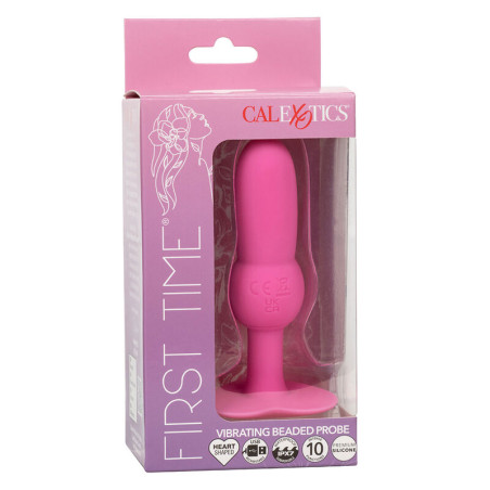 CALEXOTICS FIRST TIME PLUG ANAL CON CUENCAS 10 VIBRACIONES ROSA