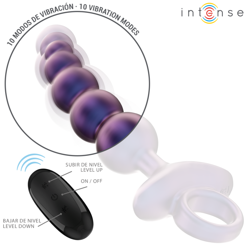 INTENSE TITO PLUG ANAL VIBRADOR MODELO 3 CONTROL REMOTO