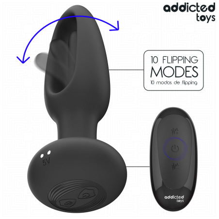 ADDICTED TOYS PLUG ANAL CON LENGUA VIBRADORA Y CONTROL REMOTO