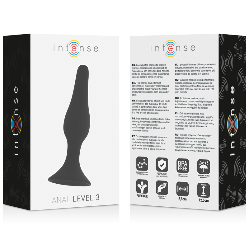 INTENSE ANAL LEVEL 3 125CM NEGRO
