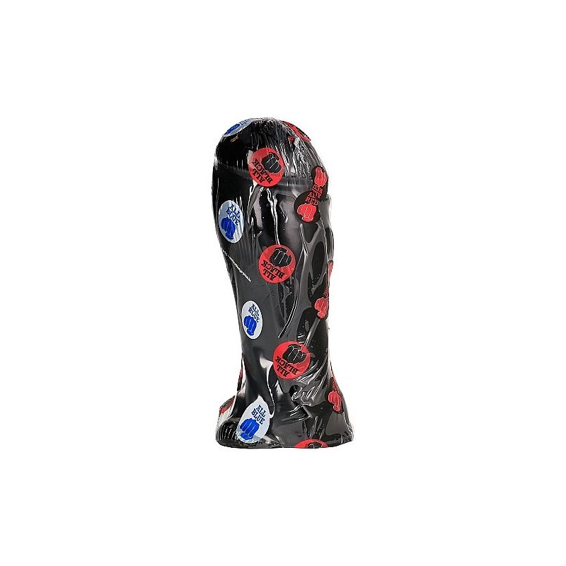 ALL BLACK DONG 22 CM PUNTA ANCHA