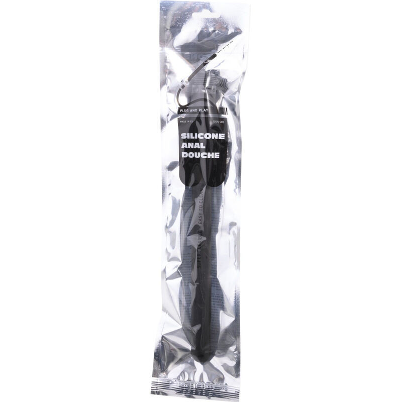 ALL BLACK DUCHA ANAL SILICONA 27 CM