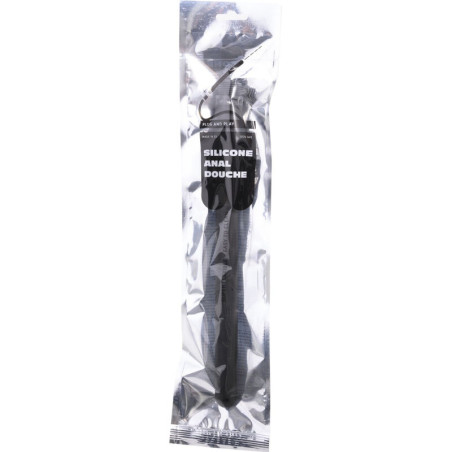 ALL BLACK DUCHA ANAL SILICONA 27 CM