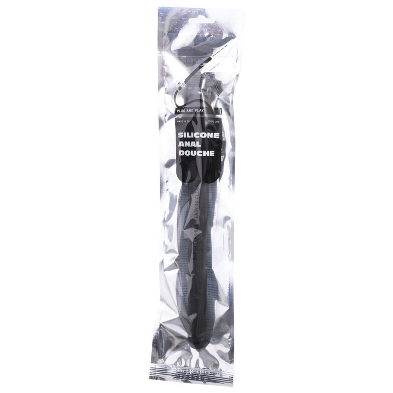 ALL BLACK RIDGED DUCHA ANAL SILICONA 27 CM