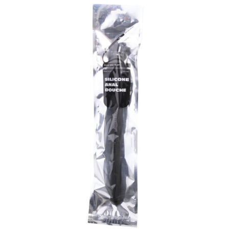 ALL BLACK RIDGED DUCHA ANAL SILICONA 27 CM