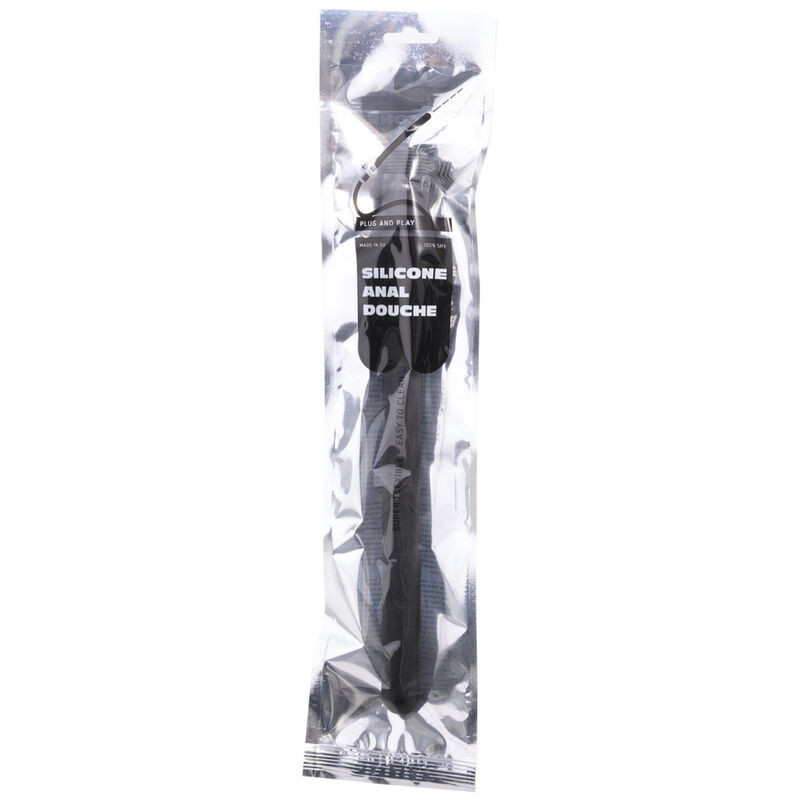 ALL BLACK BEADED DUCHA ANAL SILICONA 27 CM